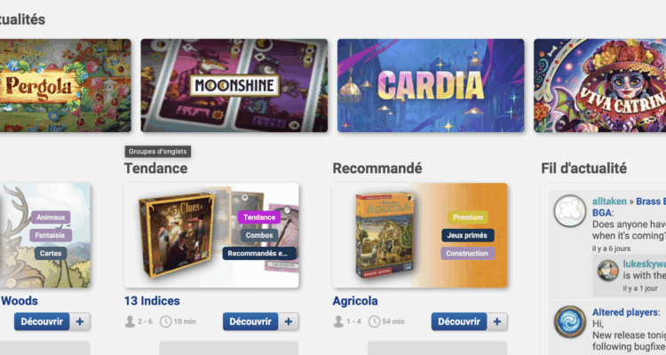 Jeux de société en ligne